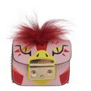 FURLA Chain Hand Pouch Leather Pink Gold Auth BA12939-13