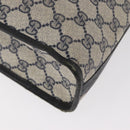 GUCCI GG Supreme Draagtas PVC Marinegoud Auth BA12940-16