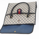 GUCCI GG Supreme Draagtas PVC Marinegoud Auth BA12940-10
