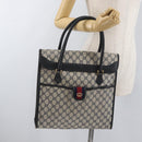 GUCCI GG Supreme Draagtas PVC Marinegoud Auth BA12940-22
