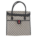 GUCCI GG Supreme Draagtas PVC Marinegoud Auth BA12940-13