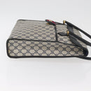 GUCCI GG Supreme Draagtas PVC Marinegoud Auth BA12940-4