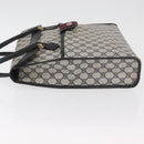 GUCCI GG Supreme Draagtas PVC Marinegoud Auth BA12940-5