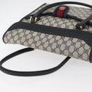 GUCCI GG Supreme Draagtas PVC Marinegoud Auth BA12940-7
