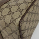 GUCCI GG Supreme Web Sherry Line Bag PVC Beige Gold 40 02 006 Auth BA12941-15