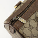 GUCCI GG Supreme Web Sherry Line Bag PVC Beige Gold 40 02 006 Auth BA12941-10