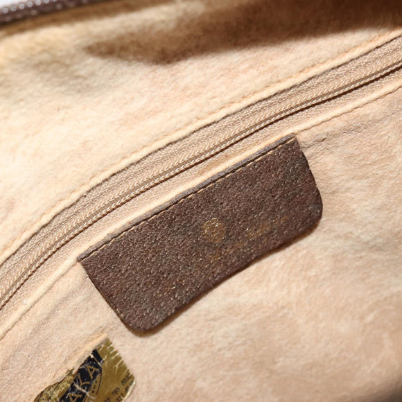 GUCCI GG Supreme Web Sherry Line Bag PVC Beige Gold 40 02 006 Auth BA12941