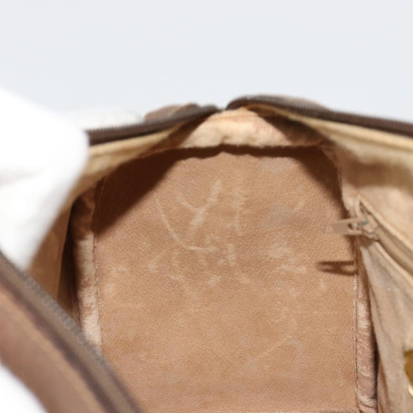 GUCCI GG Supreme Web Sherry Line Bag PVC Beige Gold 40 02 006 Auth BA12941