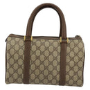 GUCCI GG Supreme Web Sherry Line Bag PVC Beige Gold 40 02 006 Auth BA12941-2