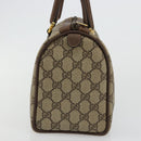 GUCCI GG Supreme Web Sherry Line Bag PVC Beige Gold 40 02 006 Auth BA12941-3