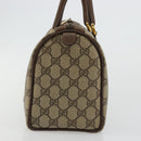 GUCCI GG Supreme Web Sherry Line Bag PVC Beige Gold 40 02 006 Auth BA12941-4
