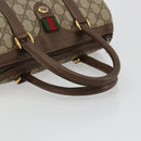 GUCCI GG Supreme Web Sherry Line Bag PVC Beige Gold 40 02 006 Auth BA12941-7