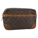 LOUIS VUITTON Monogram Compiegne 28 Clutch Bag M51845 LV Auth BA12944-1