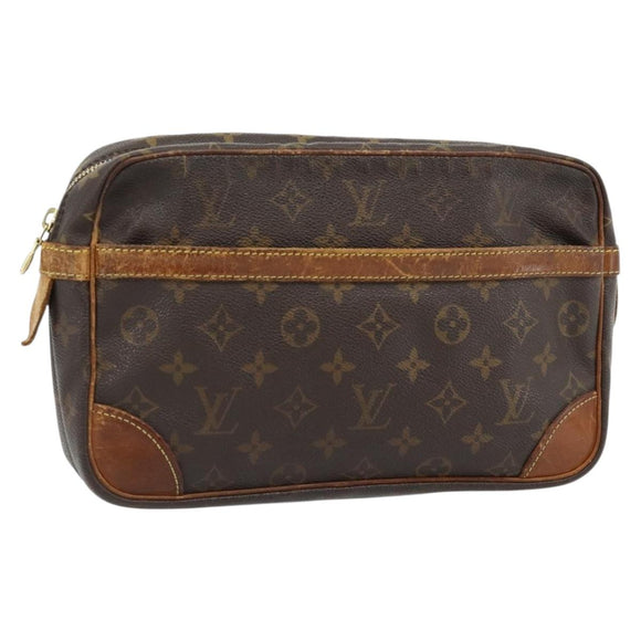LOUIS VUITTON Monogram Compiegne 28 Clutch Bag M51845 LV Auth BA12944