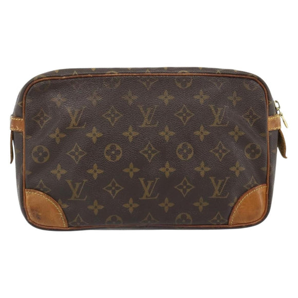 LOUIS VUITTON Monogram Compiegne 28 Clutch Bag M51845 LV Auth BA12944