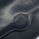 GUCCI Schultertasche Leder Navy Gold Auth BA12947-18