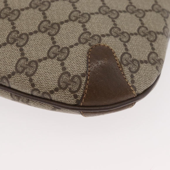 GUCCI GG Supreme Web Sherry Line Bag PVC Beige Gold 904 02 026 Auth BA12949