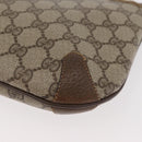 GUCCI GG Supreme Web Sherry Line Bag PVC Beige Gold 904 02 026 Auth BA12949-16