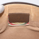 GUCCI GG Supreme Web Sherry Line Bag PVC Beige Gold 904 02 026 Auth BA12949-19