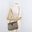 GUCCI GG Supreme Web Sherry Line Bag PVC Beige Gold 904 02 026 Auth BA12949-22