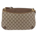 GUCCI GG Supreme Web Sherry Line Bag PVC Beige Gold 904 02 026 Auth BA12949-2