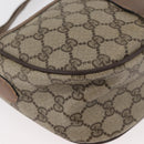 GUCCI GG Supreme Web Sherry Line Bag PVC Beige Gold 89 02 032 Auth BA12950-10