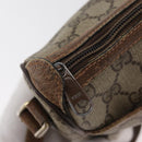 GUCCI GG Supreme Web Sherry Line Bag PVC Beige Gold 89 02 032 Auth BA12950-14