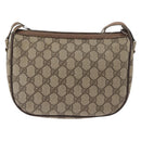 GUCCI GG Supreme Web Sherry Line Bag PVC Beige Gold 89 02 032 Auth BA12950-3