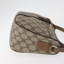 GUCCI GG Supreme Web Sherry Line Bag PVC Beige Gold 89 02 032 Auth BA12950-4