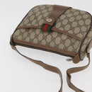 GUCCI GG Supreme Web Sherry Line Bag PVC Beige Gold 89 02 032 Auth BA12950-6