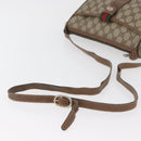 GUCCI GG Supreme Web Sherry Line Bag PVC Beige Gold 89 02 032 Auth BA12950-7
