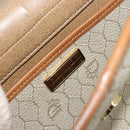 Christian Dior Honeycomb Canvas Shoulder Bag PVC Beige Gold Auth BA12951-18