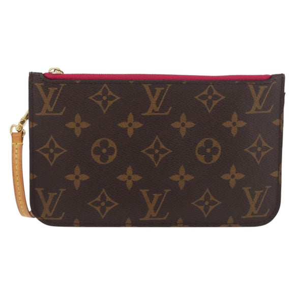 LOUIS VUITTON Monogram Neverfull PM Clutchje LV Auth BA12952
