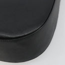 Salvatore Ferragamo Gancini Shoulder Bag Leather Black Silver Auth BA12954-10