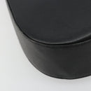 Salvatore Ferragamo Gancini Shoulder Bag Leather Black Silver Auth BA12954-11