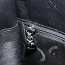Salvatore Ferragamo Gancini Shoulder Bag Leather Black Silver Auth BA12954-19