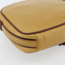 CARTIER Must Line Shoulder Bag Leather Yellow Gold Auth BA12956-13