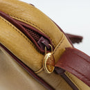 CARTIER Must Line Shoulder Bag Leather Yellow Gold Auth BA12956-14