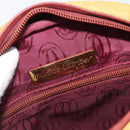 CARTIER Must Line Shoulder Bag Leather Yellow Gold Auth BA12956-15