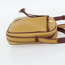 CARTIER Must Line Shoulder Bag Leather Yellow Gold Auth BA12956-5
