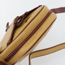 CARTIER Must Line Shoulder Bag Leather Yellow Gold Auth BA12956-6