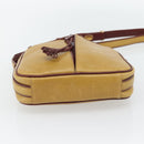 CARTIER Must Line Shoulder Bag Leather Yellow Gold Auth BA12956-9