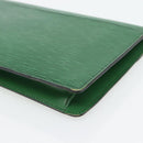 LOUIS VUITTON Epi Montaigne 27 Clutch Bag Green M52654 LV Auth BA12957-15