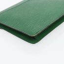 LOUIS VUITTON Epi Montaigne 27 Clutch Bag Green M52654 LV Auth BA12957-16