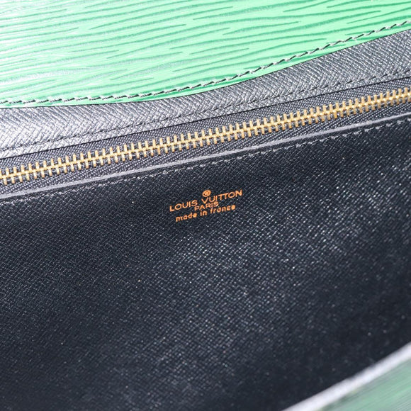 LOUIS VUITTON Epi Montaigne 27 Clutch Bag Green M52654 LV Auth BA12957