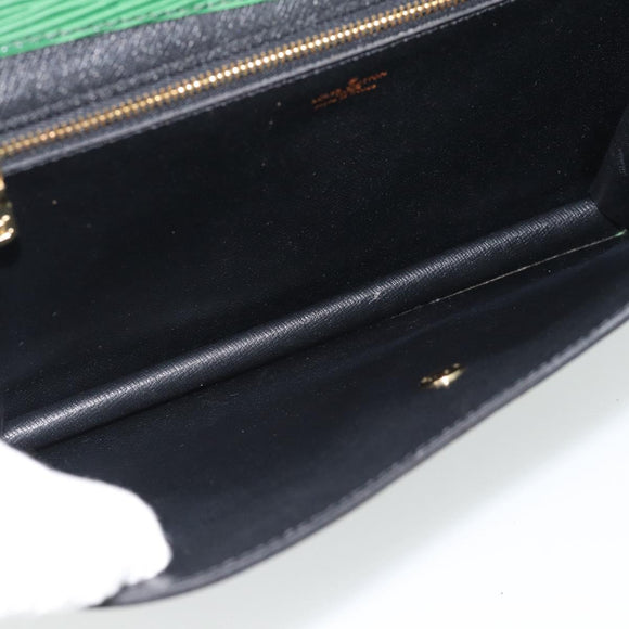 LOUIS VUITTON Epi Montaigne 27 Clutch Bag Green M52654 LV Auth BA12957