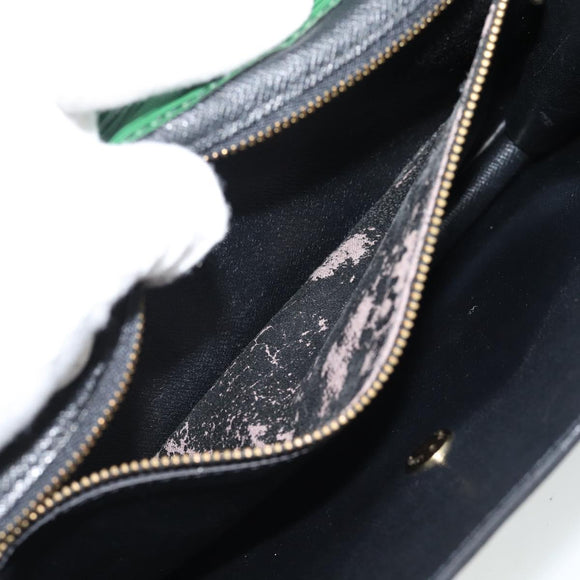 LOUIS VUITTON Epi Montaigne 27 Clutch Bag Green M52654 LV Auth BA12957