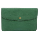 LOUIS VUITTON Epi Montaigne 27 Clutch Bag Green M52654 LV Auth BA12957-13