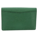 LOUIS VUITTON Epi Montaigne 27 Clutch Bag Green M52654 LV Auth BA12957-2