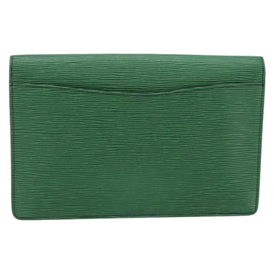 LOUIS VUITTON Epi Montaigne 27 Clutch Bag Green M52654 LV Auth BA12957 - 0